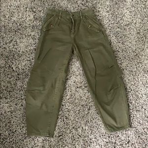 Free people high rise tapered leg relaxed jean